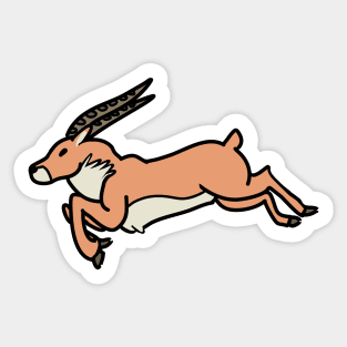 Red Elk Sticker